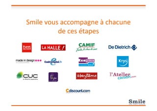 Smile vous accompagne à chacune
de ces étapes
 