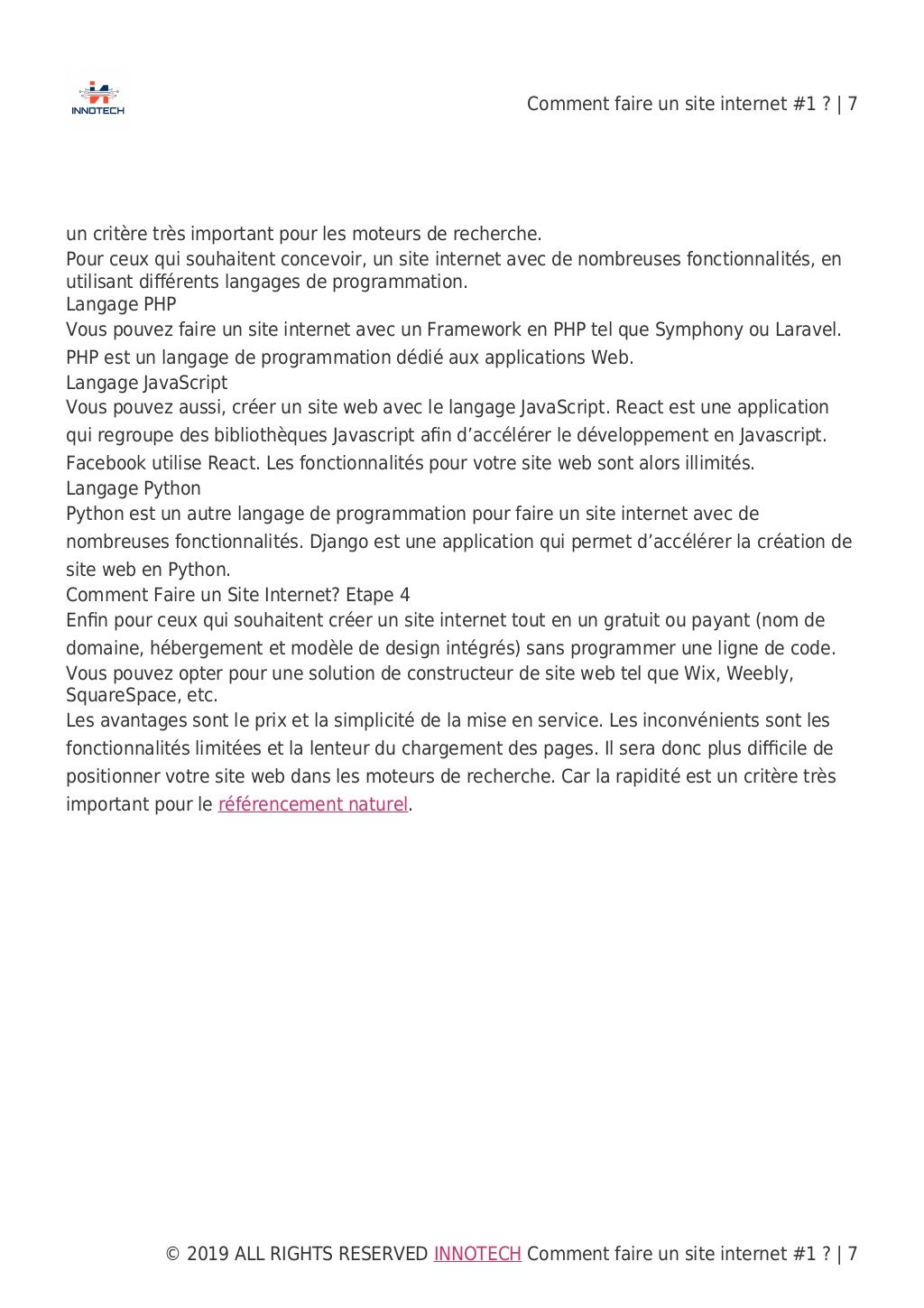 Comment faire un site internet