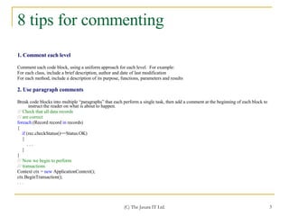 Commenting Best Practices | PPT
