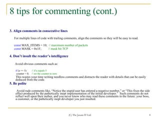 Commenting Best Practices | PPT