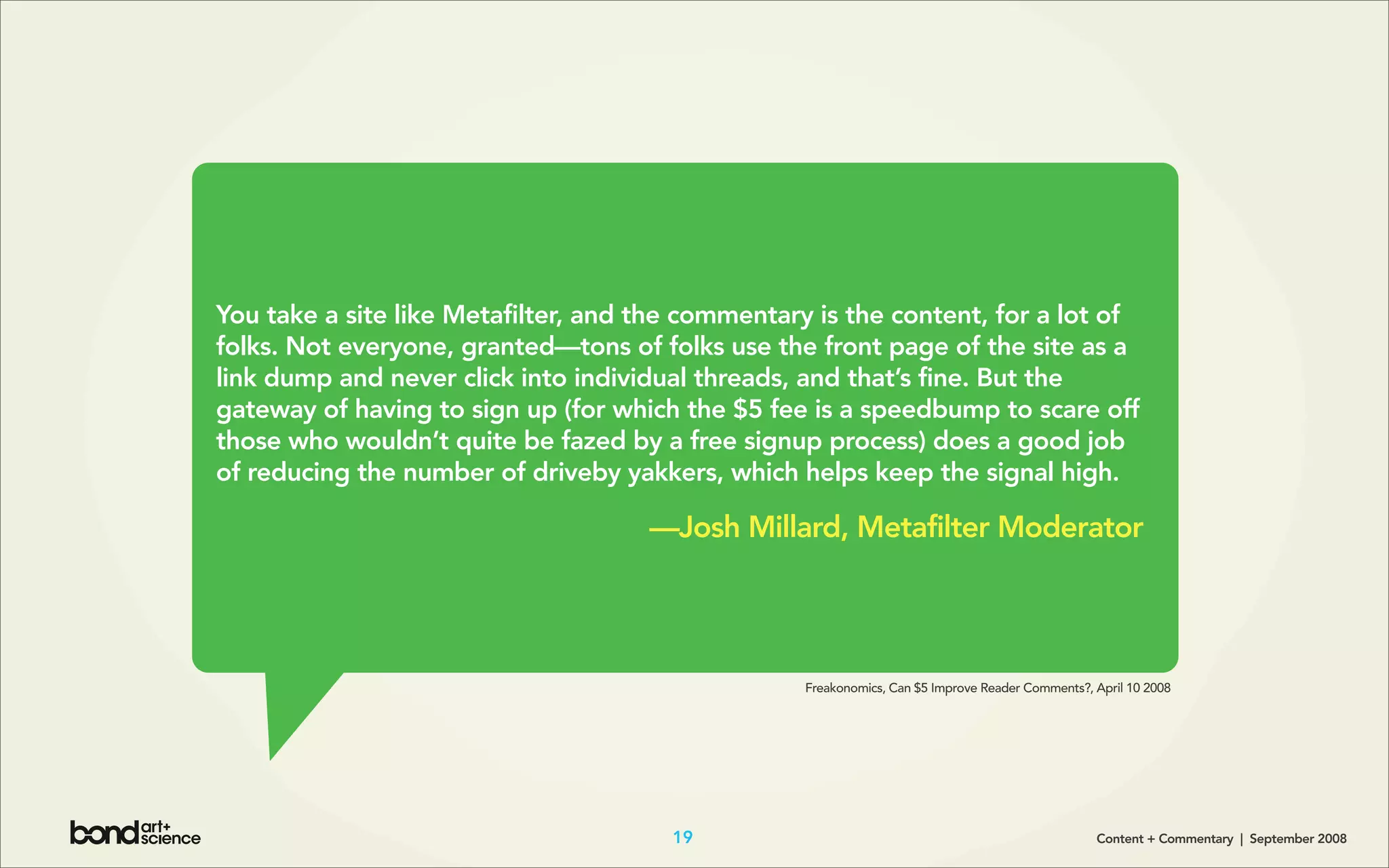 Content + Commentary: How Media Brands Invite, Manage, and Benefit From
User Commenting and Participation Online