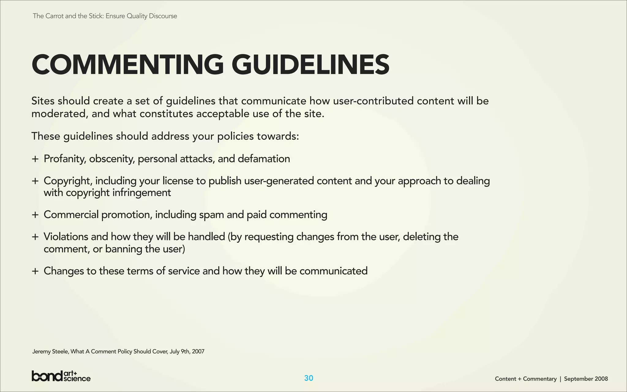 Content + Commentary: How Media Brands Invite, Manage, and Benefit From
User Commenting and Participation Online