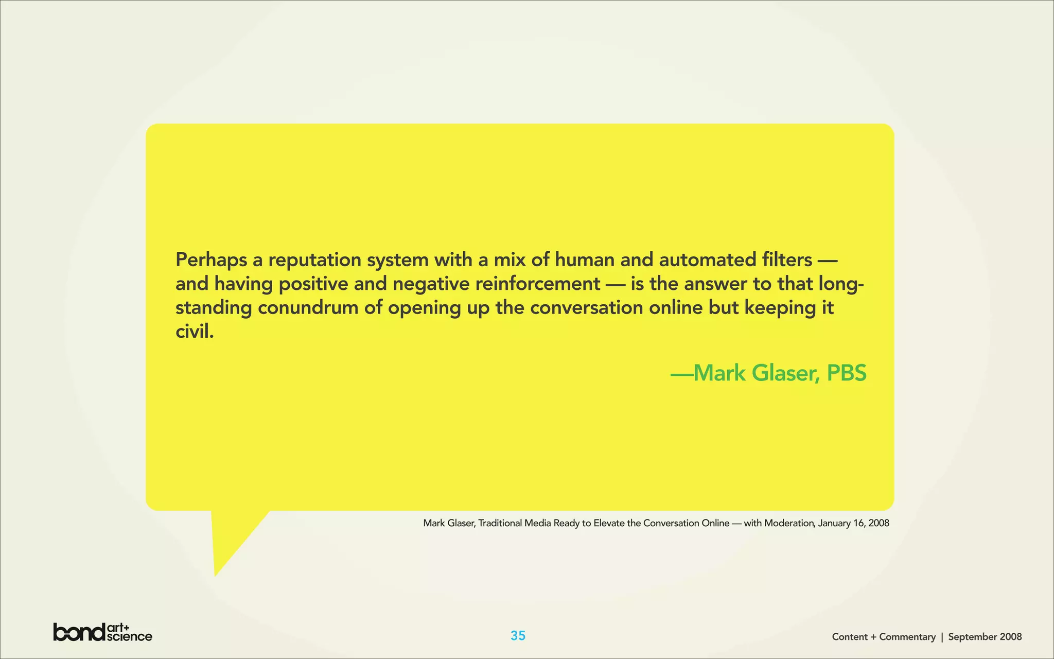 Content + Commentary: How Media Brands Invite, Manage, and Benefit From
User Commenting and Participation Online