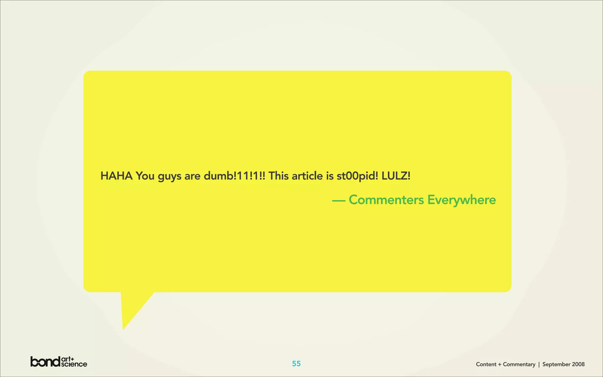 Content + Commentary: How Media Brands Invite, Manage, and Benefit From
User Commenting and Participation Online