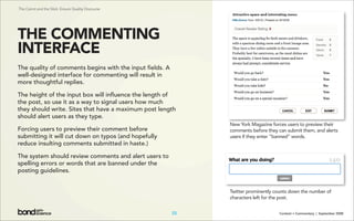 Content + Commentary: How Media Brands Invite, Manage, and Benefit From  User Commenting and Participation Online