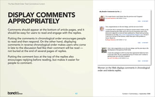 Content + Commentary: How Media Brands Invite, Manage, and Benefit From  User Commenting and Participation Online