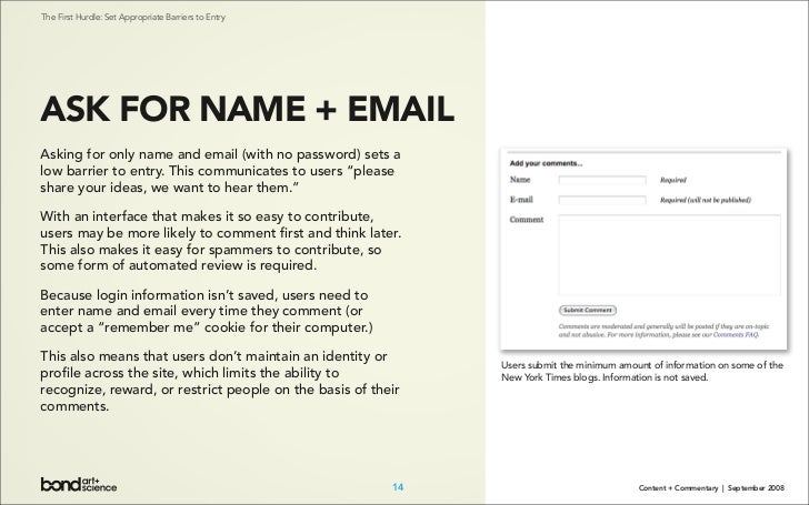 Content + Commentary: How Media Brands Invite, Manage, and Benefit From  User Commenting and Participation Online Slide 14