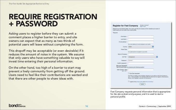 Content + Commentary: How Media Brands Invite, Manage, and Benefit From  User Commenting and Participation Online Slide 16