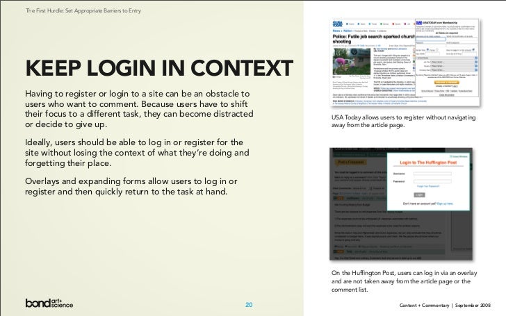 Content + Commentary: How Media Brands Invite, Manage, and Benefit From  User Commenting and Participation Online Slide 20