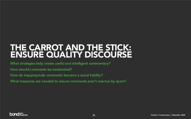 Content + Commentary: How Media Brands Invite, Manage, and Benefit From  User Commenting and Participation Online Slide 21