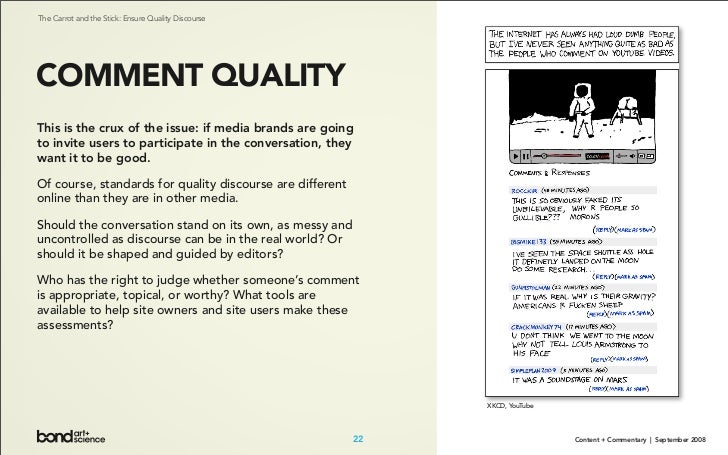 Content + Commentary: How Media Brands Invite, Manage, and Benefit From  User Commenting and Participation Online Slide 22