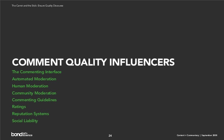 Content + Commentary: How Media Brands Invite, Manage, and Benefit From  User Commenting and Participation Online Slide 24
