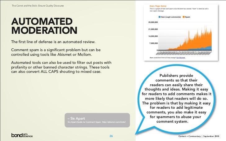 Content + Commentary: How Media Brands Invite, Manage, and Benefit From  User Commenting and Participation Online Slide 26