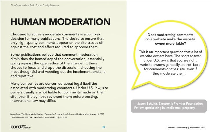 Content + Commentary: How Media Brands Invite, Manage, and Benefit From  User Commenting and Participation Online Slide 27