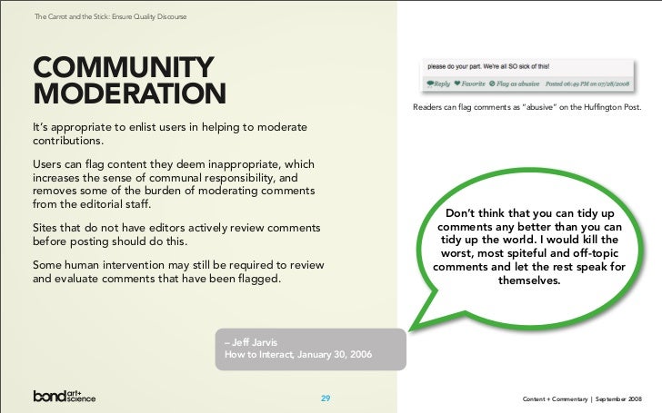 Content + Commentary: How Media Brands Invite, Manage, and Benefit From  User Commenting and Participation Online Slide 29