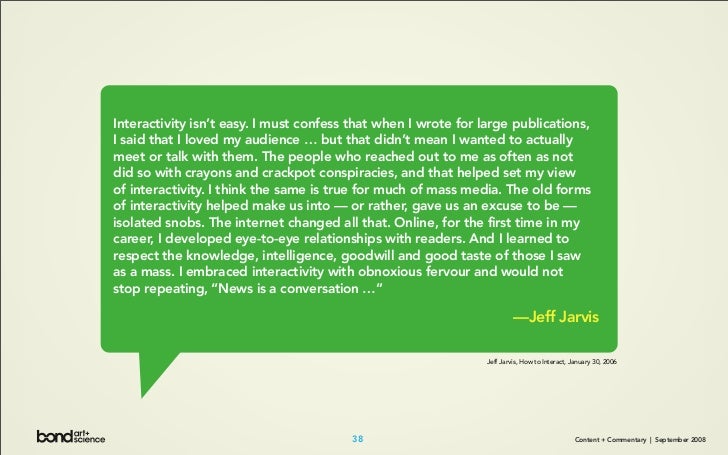 Content + Commentary: How Media Brands Invite, Manage, and Benefit From  User Commenting and Participation Online Slide 38