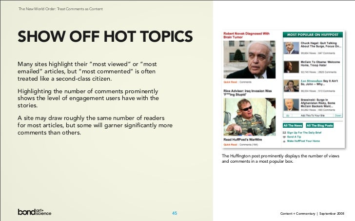 Content + Commentary: How Media Brands Invite, Manage, and Benefit From  User Commenting and Participation Online Slide 45