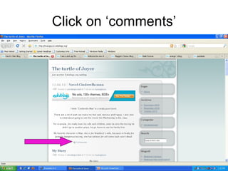 Click on ‘comments’ 