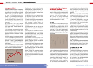 11. option finance expertise - mai 2009option finance expertise - mai 2009 10.
Comment choisir ses actions : l’analyse technique
Les vagues d’Elliott
Ralph Nelson Elliott (1871-1948) est à l’origine de la
méthode qui porte son nom et qui se fonde sur la
cyclicitédescoursdesactifs.Sathéoriefutélaborée
àlafindesannées1930auxEtats-Unis.Elles’inspire
des travaux de Charles Dow, que nous venons
d’aborder,etdeLeonardoFibonnacci,lemathémati-
cienitalienquidéveloppalathéoriedunombred’or.
La théorie des vagues d’Elliott a réellement été uti-
liséeenFrancedepuislekrachboursiersurvenuen
octobre 1987.
Près de 70 ans après sa mise au point, la méthode
d’Elliott n’a rien perdu de son actualité et continue
d’être utilisée par les analystes graphiques du
monde entier.
L’idée fondamentale qui sous-tend cette théorie
est que les cours n’évoluent pas de manière désor-
donnée,maisqu’ilssontplutôtsoumisàdescycles
harmonieux ascendants et descendants, à l’image
de vagues.
Sonprincipereposesurleconstatsuivant:lorsque
le marché monte, il effectue sa progression en cinq
vagues successives (hausse, baisse, hausse, bais-
se, hausse). A l’inverse, il baissera également en
cinq vagues successives (baisse, hausse, baisse,
hausse, baisse).
Ensuite,àl’issued’unevagueascendante,ledéclin
s’effectue en trois sous-vagues (baisse, hausse,
baisse). On a alors la représentation suivante :
Pour Elliott, une structure complète d’évolution
d’un titre boursier est donc composée de huit
vagues (nombres de Fibonacci). Ces dernières
incluent 5 vagues de tendance, auxquelles succè-
dent 3 vagues de correction.
Lesvagues1,3et5sontlestroisvaguesprincipales
(ou d’impulsion). Les vagues 2 et 4 sont les vagues
de correction intermédiaire.
Ces vagues sont elles-mêmes constituées de sous-
vagues. La décomposition des vagues est la sui-
vante : une vague de tendance comprend cinq
sous-vagues, tandis qu’une vague de correction en
inclut trois.
La tendance principale peut avoir une durée très
largecompriseentrequelquesminutesetplusieurs
années.
La décomposition sous forme de vagues est quasi
infinie, car chaque vague peut se décomposer en
vagues de plus petite période. Chaque ensemble
devaguespeutégalementfairepartied’unmouve-
ment de plus grande ampleur.
Toute la difficulté pour l’analyste consistera à iden-
tifier les vagues afin de savoir si l’on se trouve en
présence d’une vague ou d’une sous-vague, en
fonction de la durée du cycle.
Vous pouvez donc retenir que, pour Elliott, il existe
plusieurs degrés de vagues intéressantes. Cela va
du «grand supercycle», qui recouvre plusieurs
siècles, à la «sous-minute» pour de l’ultracourt
terme (quelques heures).
Retenez seulement que, lorsque la cinquième
vague mineure de la cinquième vague majeure
débutera,ilvousfaudraquitterlemarchéetvendre
vostitresavantquenesurvienneunecorrectionde
forte amplitude.
Les principales figures typiques
de l’analyse technique
Ilconvientd’aborddebienconnaîtrelesprincipales
figuresdel’analysetechniqueafindepouvoir,dans
la mesure du possible, anticiper la réalisation des
événements qu’elles sont censées augurer. En
effet, il faut savoir que, lorsqu’une figure typique
est validée par les spécialistes, il est souvent trop
tard pour prendre position sur le marché.
Les gaps
Vous trouverez de plus en plus de représentations
graphiques qui ne se contentent pas de retenir le
cours de clôture pour former une courbe, mais qui
tiennent compte également du cours d’ouverture,
du plus haut et du plus bas. Il s’agit alors de gra-
phiques en bar charts, l’une des figures les plus
courantesdel’analysetechnique,etquiontl’appa-
rence suivante :
Le point A indique le cours d’ouverture, B le cours de
clôture, C le plus haut enregistré dans la séance et D
leplusbasenregistréaucoursdecettemêmeséance.
Le bar chart est donc une succession de bâtonnets
dont la hauteur représente l’amplitude des cours.
Un gap (terme anglais signifiant «espace» ou
«trou») représente une fourchette de cours pour
laquelle aucun échange n’a eu lieu. Les gaps peu-
vent alors traduire plusieurs événements : un
manque de liquidités du marché, un désintérêt de
lapartdesinvestisseurspourlavaleuroualorsune
rupture par rapport à la tendance qui prévalait
auparavant.
Plusieurs types de gaps existent. Ils correspondent
à des phénomènes bien différents et leur identifi-
cation permettra à l’investisseur de mieux appré-
hender les évolutions du marché :
–le gap commun intervient quand le cours d’une
valeur varie peu. Il peut résulter d’un effet d’an-
nonce à court terme, mais il ne remet pas en ques-
tion les tendances du marché ;
–le gap de rupture (ou breakaway gap) reflète, au
contraire,ledébutd’unretournementdetendance.
Comment le repérer ? Il est souvent accompagné
de volumes d’échanges conséquents et il n’est pas
comblé totalement ;
–legapdepoursuite(runawaygap)confirme,lui,la
tendance observée après le gap de rupture. Il est
également marqué par des volumes élevés. Il est
aussi nommé «measuring gap» car il se produit
généralementàlamoitiédumouvementenregistré
par le gap de rupture ;
–enfin,legapterminal(ou«exhaustion»gap)appa-
raît lorsque les deux précédents gaps se sont pro-
duits. Il est rapidement comblé et confirme que le
retournement du marché s’est bel et bien produit.
Le reversal day (ou «jour
de retournement»)
Cette figure technique se forme sur une seule jour-
née de Bourse et reste peu fréquente. Dans le cas
d’un reversal day, le plus haut du jour dépasse le
plus haut de la veille, puis la clôture s’effectue au
plus bas de la journée, lui-même inférieur au plus
bas de la veille. On parle alors de «top reversal
day».Vous avez là un signal de vente.
Le reversal day peut, bien entendu, être appliqué
en sens inverse. Vous aurez alors un plus bas qui
5 vagues de tendance 3 vagues de correction
Vague de correction
Vague d'impulsion
1
2
a
b
c
3
5
4
A
B
C
D
 
