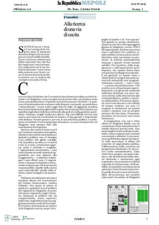 Lettori: n.d.                                      19-OTT-2012

Diffusione: n.d.   Dir. Resp.: Giustino Fabrizio   da pag. 1




                         ROMEO                                 7
 