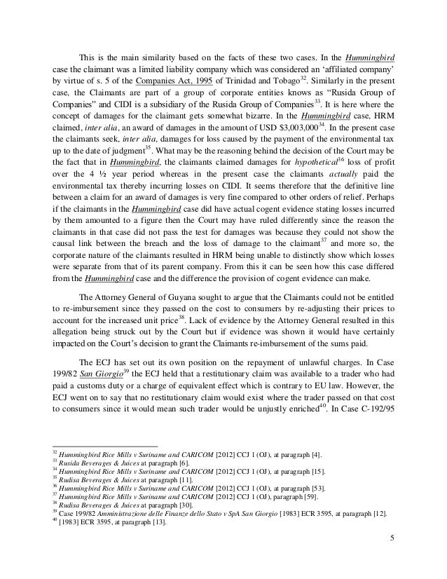 Comment on Rudisa Beverages & Juices n.v. Caribbean International Dis…