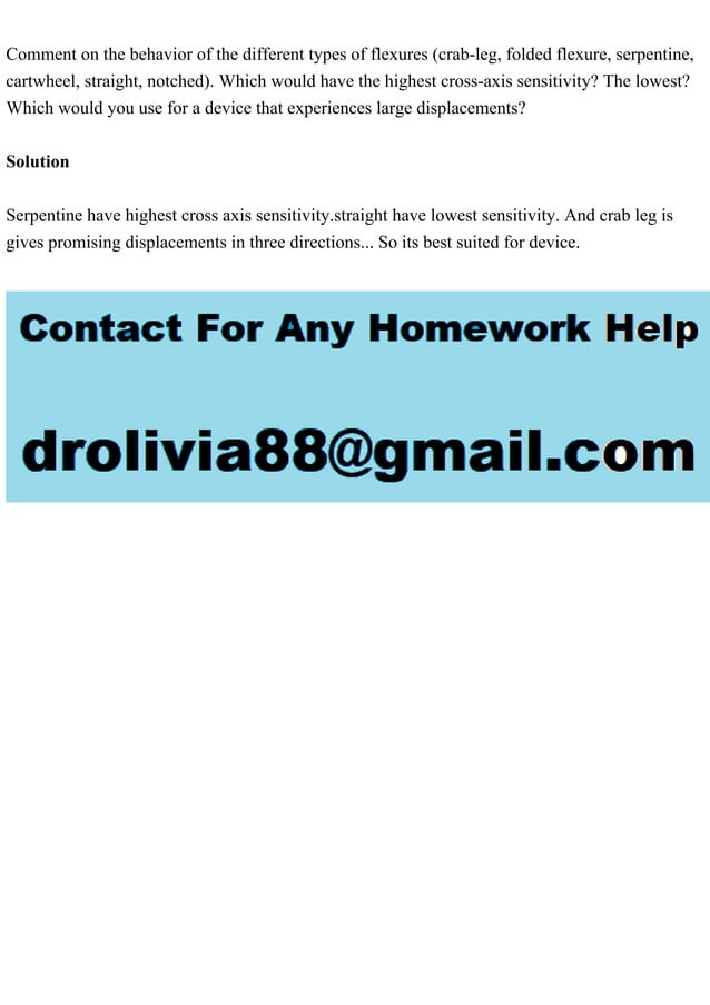 Comment on the behavior of the different types of flexures (crableg.pdf