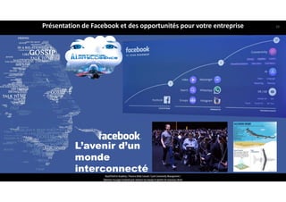 Conférence du 12  avril 2016
L’avenir d’un
monde
interconnecté
ReachTheFirst Academy / Florence Bride Consult / Cycle Community Management /
Optimiser ma page Facebook pour valoriser ma marque et générer de nouveaux clients
Présentation de Facebook et des opportunités pour votre entreprise 10
 