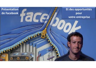 Présentation 
de Facebook
Et des opportunités 
pour
votre entreprise
4
 