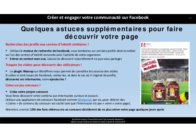 Comment Optimiser Ma Page Facebook