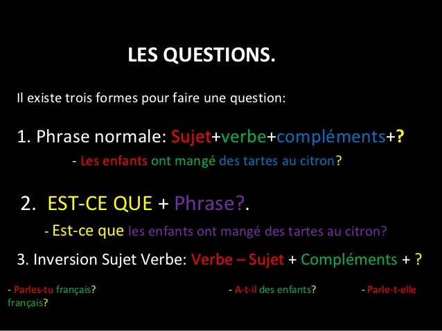 Comment poser des questions