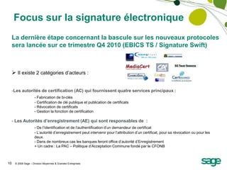 Le SEPA est une réalité  Possibilité de faire des virements en SCT depuis 2008 