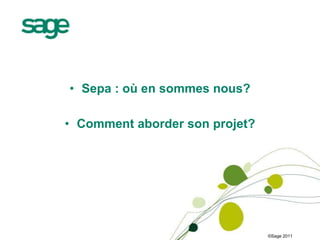 Sepa : où en sommes nous?