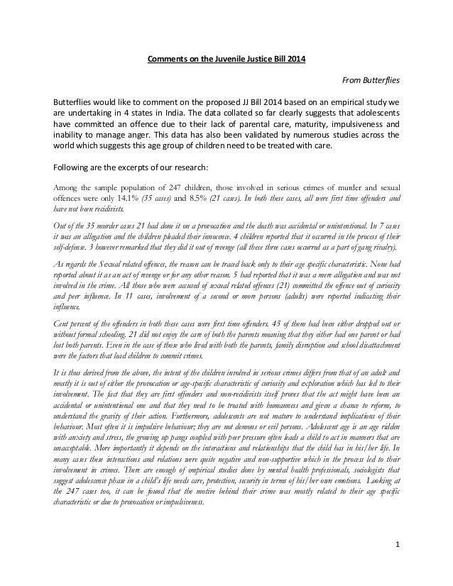 Sample research proposal juvenile delinquency