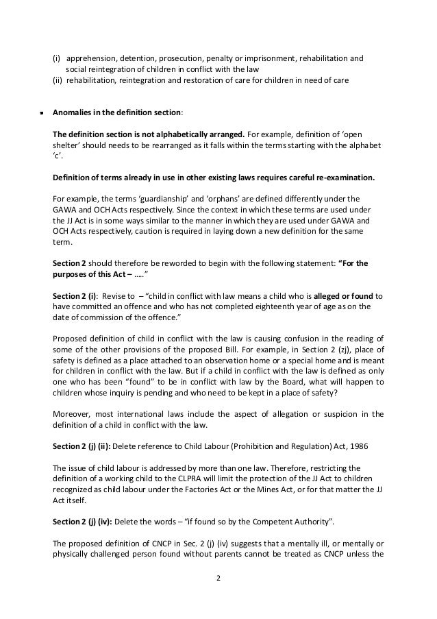 Proposed Repeal and Re-enactment of the Juvenile Justice ...
