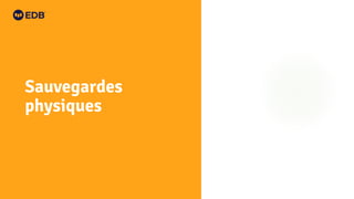 Sauvegardes
physiques
 