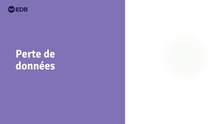 Perte de
données
 