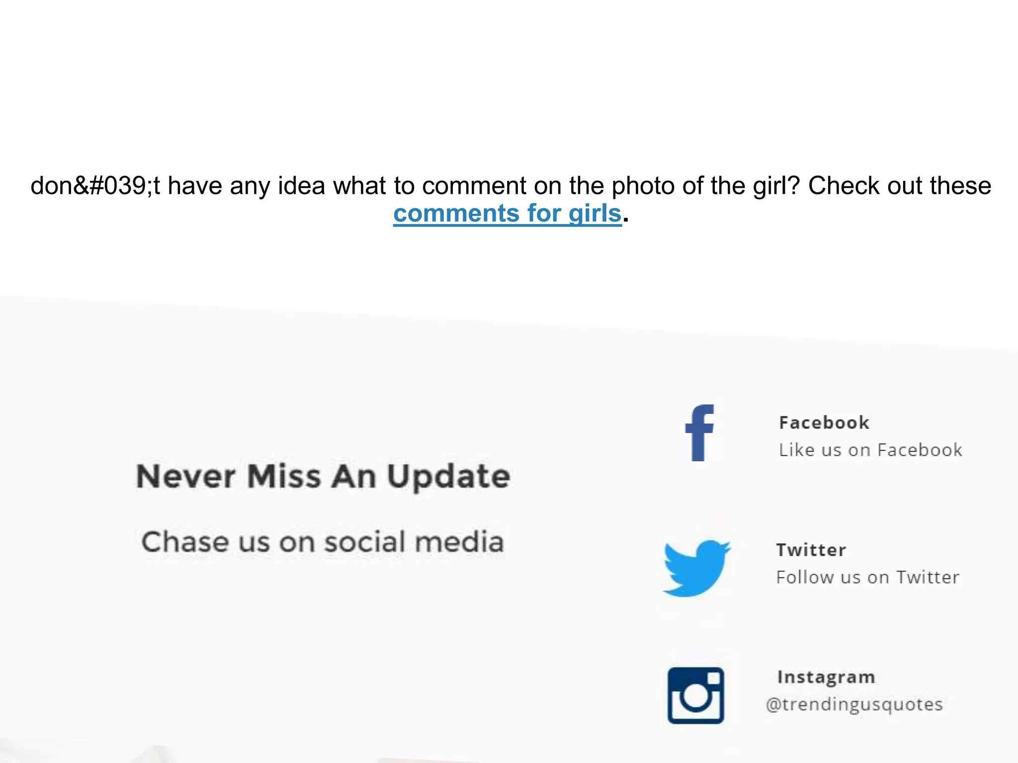 Comments for girls | PPTX