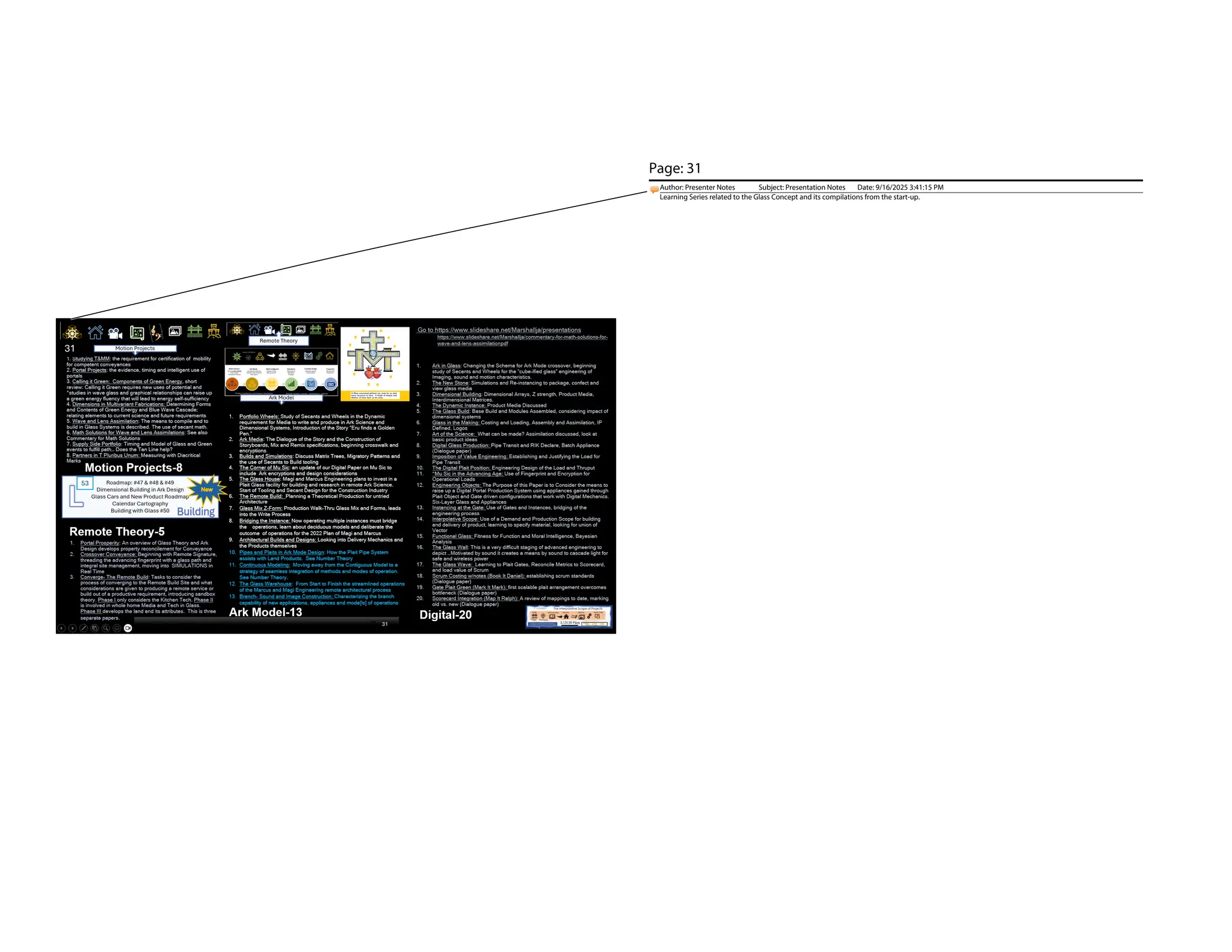 Add a Slide Title - 3
9/6/2025 Brij Consulting, LLC Jean Marshall 31
31
9/16/2025
Brij Consulting, LLC Jean Marshall 31 31
53
Page: 31
Author: Presenter Notes Subject: Presentation Notes Date: 9/16/2025 3:41:15 PM
Learning Series related to the Glass Concept and its compilations from the start-up.
 