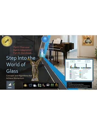 Step Into the
World of
Glass
Concepts and Algorithms that
Achieve Momentum
MDIA
Contents
V1TheWhat If of EverydayGlass
V2Working with the Synergism of Instancing
V3 Continuous Modeling and Symboletry
C.H.G.C.B.
1
 