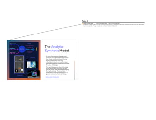 The Analytic-
Synthetic Model
Replaced
SSE GLASS MODELING
2/3/2026 Brij Consulting, LLC Jean Marshall 6
Page: 6
Author: Presenter Notes Subject: Presentation Notes Date: 2/3/2026 10:46:39 AM
The Analytic Synthetic model is eventually replaced by Cloud Confluency in a timely fashion that allows mankind to learn the concepts of it. This method
is continuous process of Design and people are necessary in the details of its works.
 