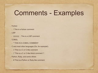 Comments: Why not What | PPTX