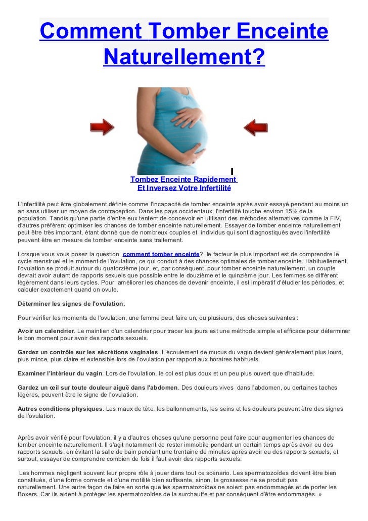 Rapport Pendant Ovulation Combien De Chance De Tomber Enceinte