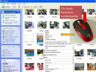 Clic droit :
                                fonctions
                                contextuelles




Médiathèque de Lorient - 2009
 
