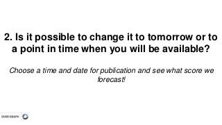 How could you use our Forecast Engagement to improve your communication on Social Networks?