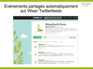 Ev é nements partag é s automatiquement sur Wiser Twitterfeeds 