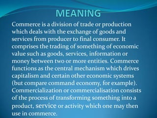 Commerce Wiki Commerce | PPTX