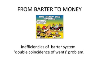 Barter Problem introduction to Commerce for school students Dr.S.Manikandan | PPTX