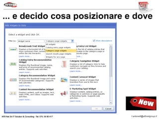... e decido cosa posizionare e dove
 