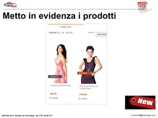 Metto in evidenza i prodotti
 