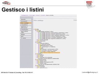 Gestisco i listini
 